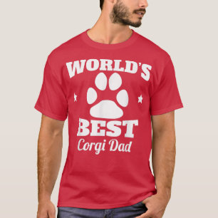 Mens Worlds Best Corgi Dad Dog Owner T-Shirt