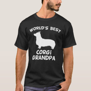 Mens Worlds Best Corgi Grandpa Dog Owner T-Shirt
