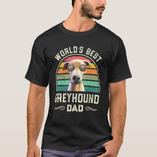 Mens Worlds Best Greyhound Dad Vintage Italian Gre T-Shirt