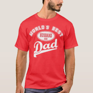 Mens World's Best Husband & Dad Father's Day Gif T-Shirt