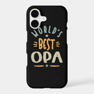 Mens World's Best Opa - Father Grandpa Gift
