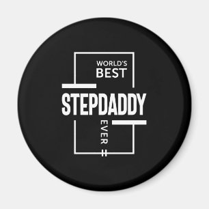 Mens World's Best Stepdaddy Ever Gift Magnet