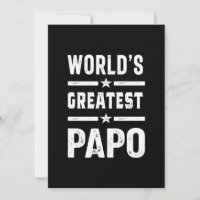 Mens World's Greatest Papo Funny - Father's Day