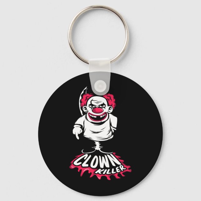 Mens Y Killer Clown Key Ring (Front)