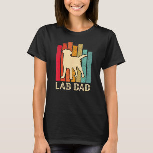 Mens Yellow Lab Dad Labrador Retriever Vintage Fat T-Shirt