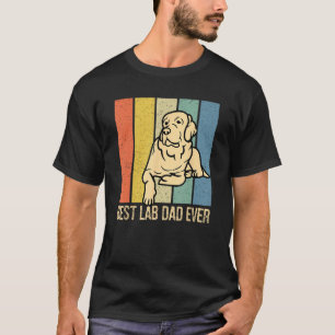 Mens Yellow Lab Dad Labrador Retriever Vintage Ret T-Shirt