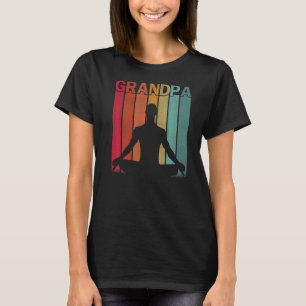 Mens Yoga Retro Style Vintage Grandpa Graphic Fath T-Shirt