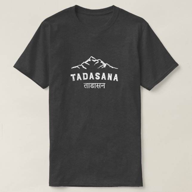 Men's Yoga Tadasana Graphic T-Shirt (Design Front)
