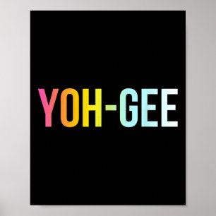 Mens Yoh-gee - Yogi - Funny Cool Yoga Love Quote Poster