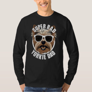 Mens Yorkie Dad  Fatheru2019s Day Yorkshire Terrie T-Shirt