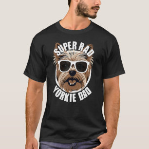 Mens Yorkie Dad Fatheru2019s Day Yorkshire Terrie T-Shirt