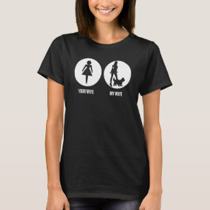 Mens Your Wife My Wife Yorkshire Terrier a Yorkie T-Shirt