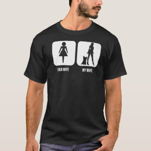 Mens Your Wife My Wife Yorkshire Terrier a Yorkie T-Shirt
