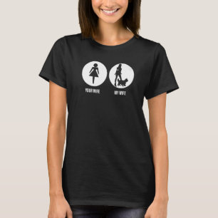 Mens Your Wife My Wife Yorkshire Terrier a Yorkie T-Shirt