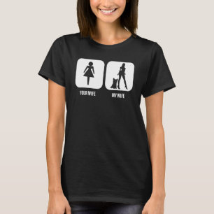 Mens Your Wife My Wife Yorkshire Terrier a Yorkie T-Shirt