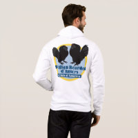 Men's Zip-up Hoodie with Colour logo