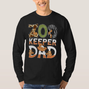 Mens Zookeeper Dad  Zoo Animal  Zookeeper 3 T-Shirt