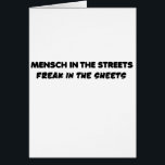 mensch<br><div class="desc">Greeting Card Vertical Template</div>