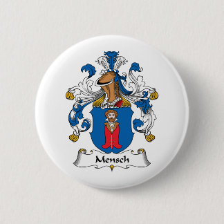 Mensch Family Crest 6 Cm Round Badge