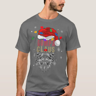 MensClaus Ugly Christmas Santa With Light Grandpa  T-Shirt