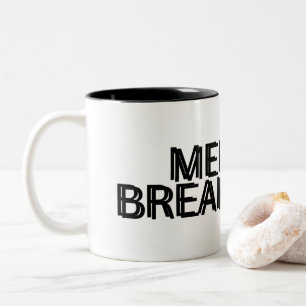 Mental Breakdown Minimalist Two-Tone Coffee Mug