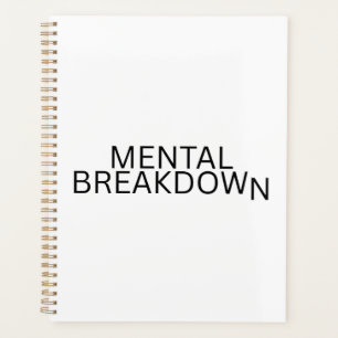 Mental Breakdown Productivity Strategy Planner