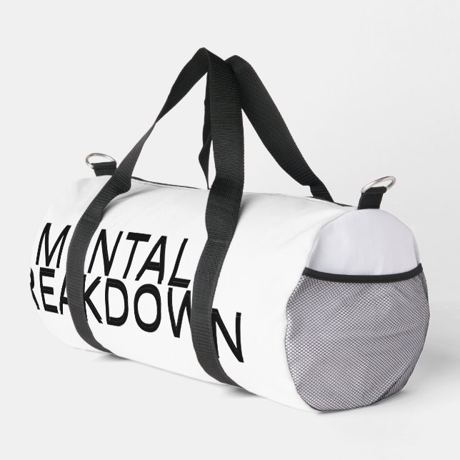 Mental Breakdown Professional Grade Large Duffle Bag (Right Corner)