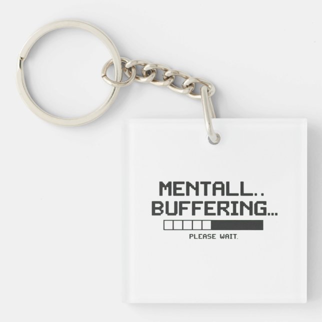 Mental Buffer Loading Screen Key Ring (Front)