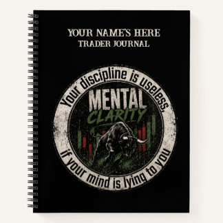 Mental Clarity Over Mind Games Bull Trader Design Notebook