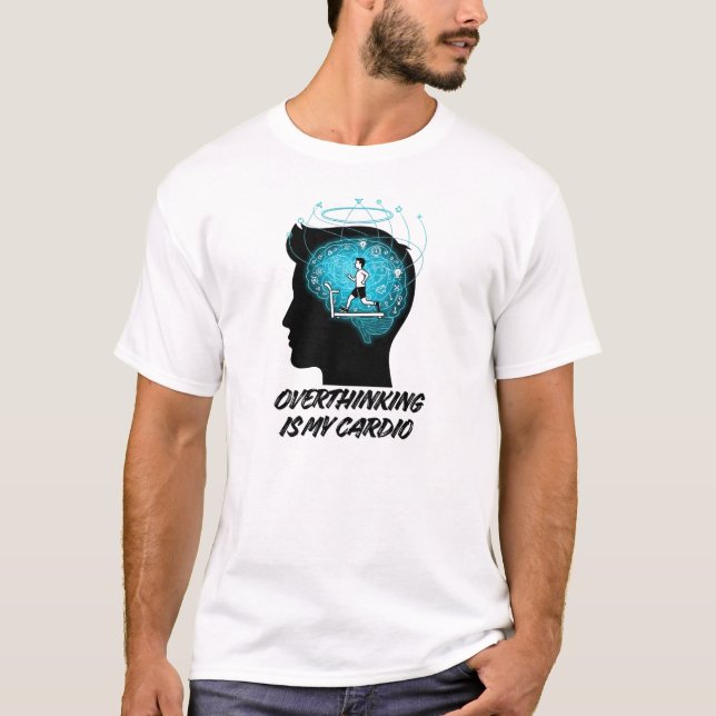 Mental Fitness Art – Train Your Mind Concept T-Shirt (Front)