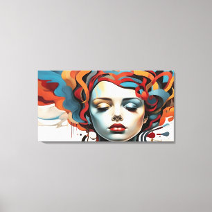 Mental health  abstract art canvas print