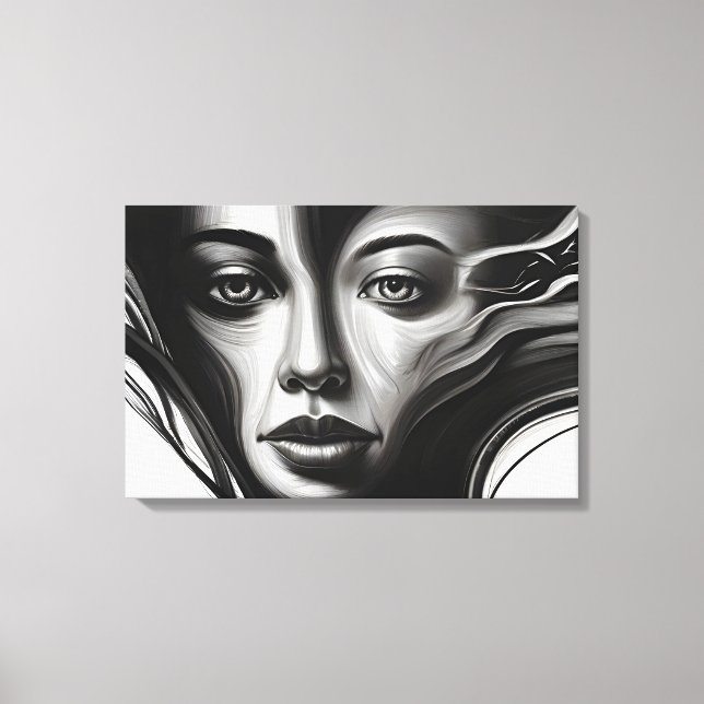 Mental health  abstract art canvas print (Front)