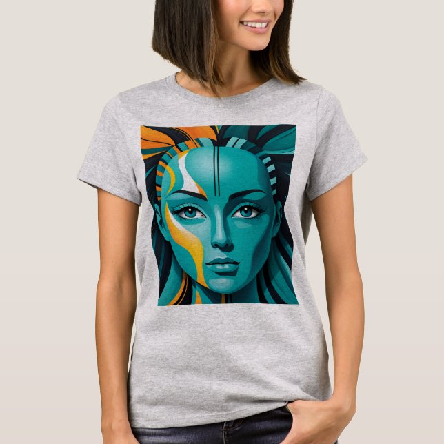 Mental health abstract art T-Shirt (Front)