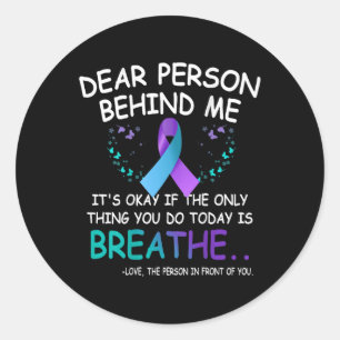 Mental Health And Suicide Prevention Awareness Per Classic Round Sticker