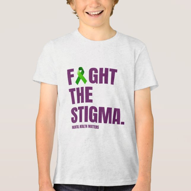 Mental Health Awareness _1  Tri-Blend Shirt (Front)