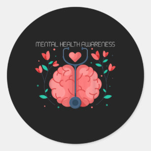 Mental Health Awareness _6  Classic Round Sticker