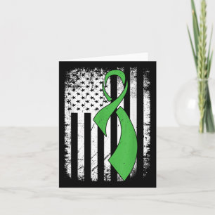 Mental Health Awareness American Flag Distressed Card