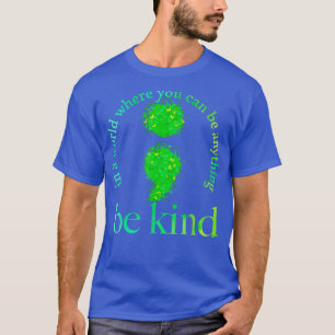 Mental Health Awareness Be Kind Green Butterfly Se T-Shirt