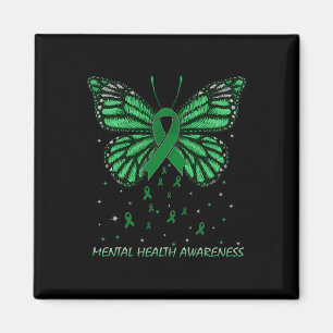 Mental Health Awareness Butterfly Comfort Colours Magnet
