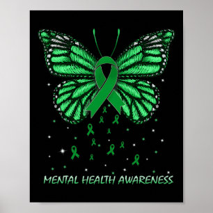 Mental Health Awareness Butterfly  Poster