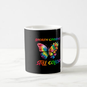Mental Health Awareness Butterfly Still Colour Bro Coffee Mug