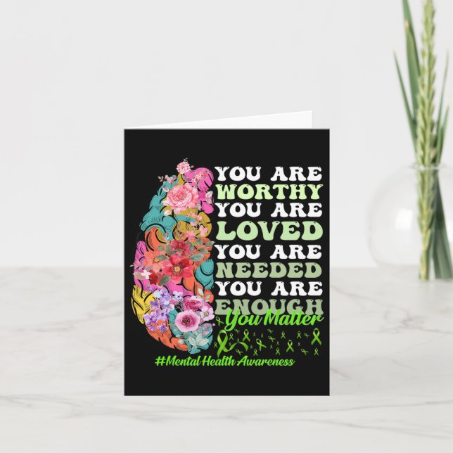 Mental Health Awareness  Card (Front)