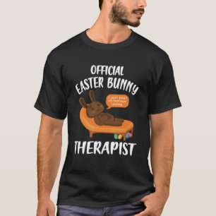 Mental Health Awareness Chocolate Bunny Funny East T-Shirt