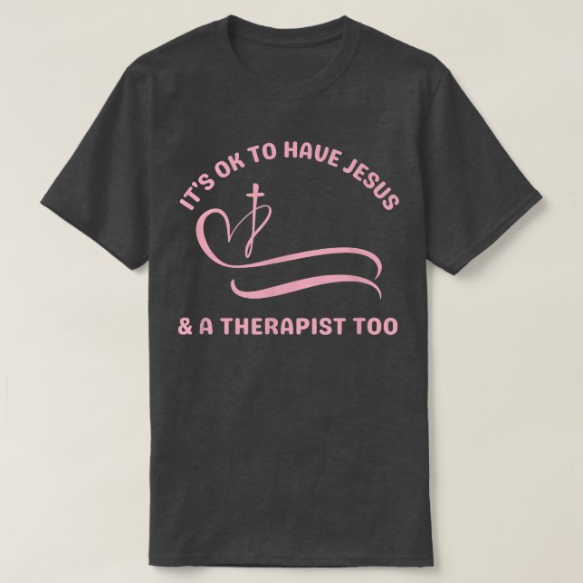 Mental Health Awareness Christian Faith Pink Women T-Shirt (Design Front)
