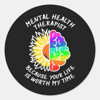Mental Health Awareness. Classic Round Sticker
