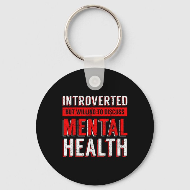 Mental Health Awareness Depression  Key Ring (Front)