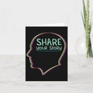 Mental Health Awareness Depression Suicide Prevent Card