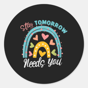 Mental Health Awareness Depression Suicide Prevent Classic Round Sticker