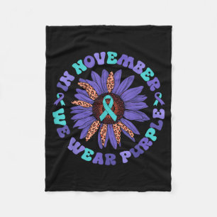 Mental Health Awareness Design 2 Fleece Blanket