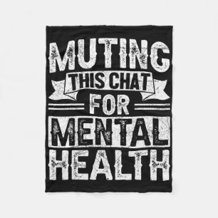 Mental Health Awareness Design For Neurodiverse Se Fleece Blanket